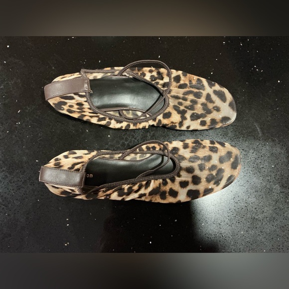 Reformation Animal Print Mary Jane Flats - Picture 2 of 5
